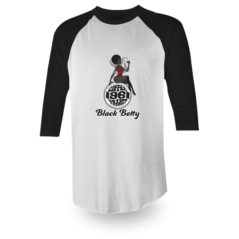 1961Coffee Blackbetty - 3/4 Sleeve Mens T-Shirt