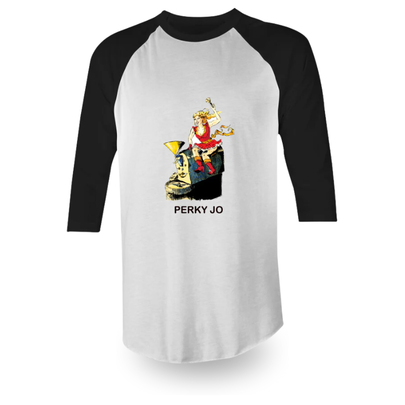 1961Coffee Perky Jo - 3/4 Sleeve Mens T-Shirt