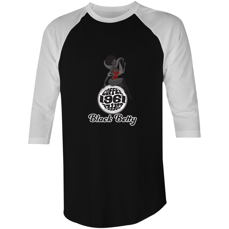 1961Coffee Blackbetty - 3/4 Sleeve Mens T-Shirt