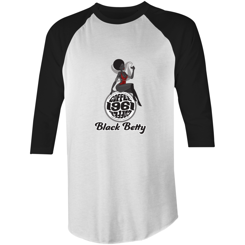 1961Coffee Blackbetty - 3/4 Sleeve Mens T-Shirt